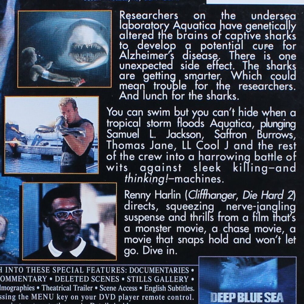 Deep Blue Sea Rated R Video On DVD - Picture 7 of 9